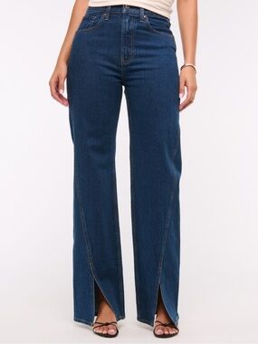 Split-Vent Hem Jean